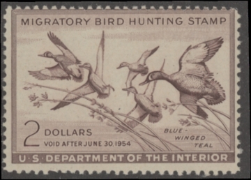 Picture of RW20 1953 Duck Stamp  Unsigned VG