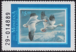 Picture of 1991 Montana Duck Stamp MNH VF