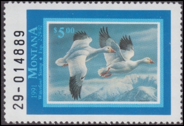Picture of 1991 Montana Duck Stamp MNH VF