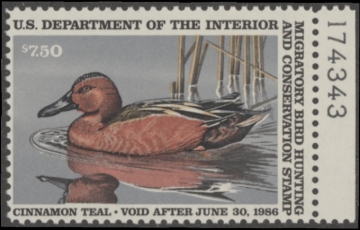 Picture of RW52 1985 Duck Stamp  MLH Fine