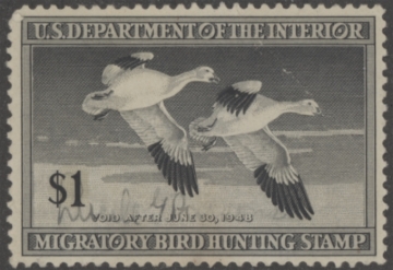 Picture of RW14 1947 Duck Stamp  Used F-VF