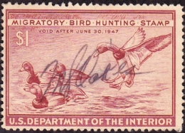 Picture of RW13 1946 Duck Stamp  Used Fine
