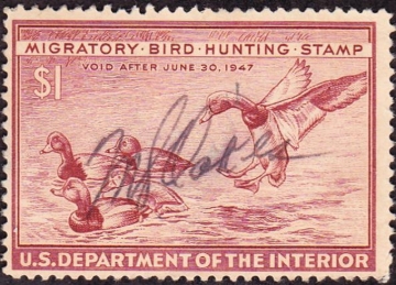 Picture of RW13 1946 Duck Stamp  Used Fine