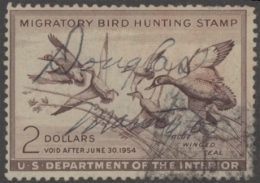 Picture of RW20 1953 Duck Stamp  Used, Faults F-VF