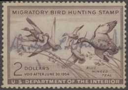 Picture of RW20 1953 Duck Stamp  Used F-VF