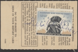 Picture of RW26 1959 Duck Stamp  Used on MN License Very Fine