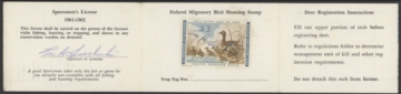 Picture of RW28 1961 Duck Stamp  Used F-VF