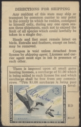 Picture of RW30 1963 Duck Stamp  Used on MN License F-VF