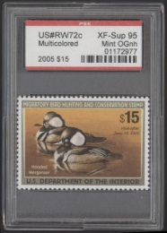 Picture of RW72C 2005 Duck Stamp  MNH XF-Sup 95