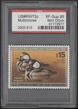Picture of RW72C 2005 Duck Stamp  MNH XF-Sup 95