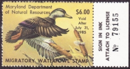 Picture of 1984 Maryland Duck Stamp MNH VF