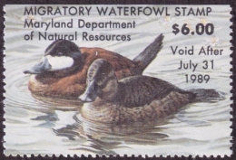 Picture of 1988 Maryland Duck Stamp MNH VF