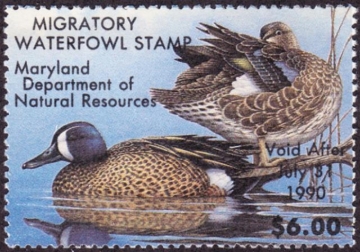 Picture of 1989 Maryland Duck Stamp MNH VF