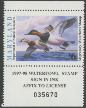 Picture of 1997 Maryland Duck Stamp MNH VF
