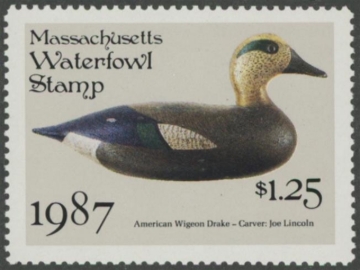 Picture of 1987 Massachusetts Duck Stamp MNH VF