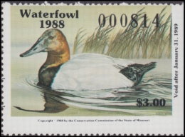 Picture of 1988 Missouri Duck Stamp MNH VF