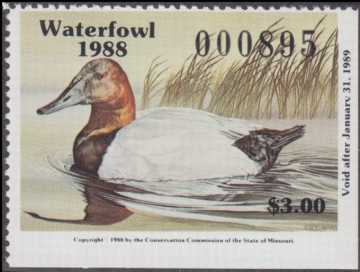 Picture of 1988 Missouri Duck Stamp MNH VF