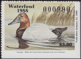 Picture of 1988 Missouri Duck Stamp MNH VF
