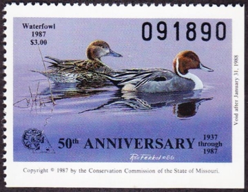 Picture of 1987 Missouri Duck Stamp MNH F-VF