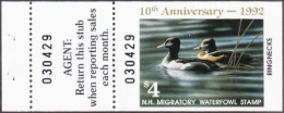 Picture of 1992 New Hampshire Duck Stamp MNH VF