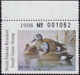 Picture of 1998 R North Dakota Duck Stamp MNH VF
