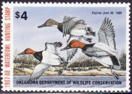 Picture of 1987 Oklahoma Duck Stamp MNH VF