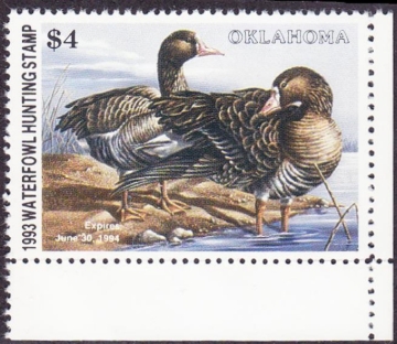Picture of 1993 Oklahoma Duck Stamp MNH VF