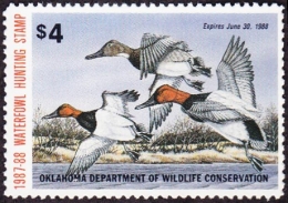 Picture of 1987 Oklahoma Duck Stamp MNH VF