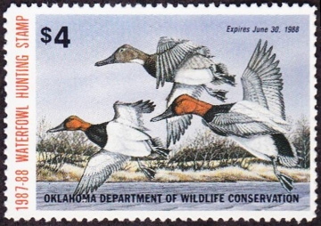 Picture of 1987 Oklahoma Duck Stamp MNH VF