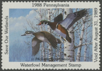 Picture of 1988 Pennsylvania Duck Stamp MNH VF