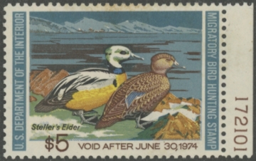 Picture of RW40 1973 Duck Stamp  Unsigned F-VF