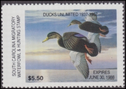Picture of 1987 South Carolina Duck Stamp MNH VF