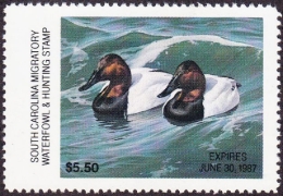 Picture of 1986 South Carolina Duck Stamp MNH VF