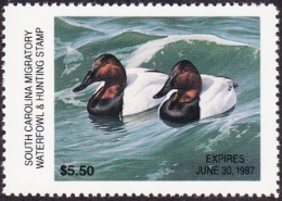 Picture of 1986 South Carolina Duck Stamp MNH F-VF