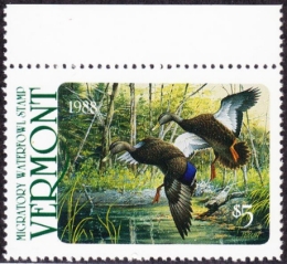 Picture of 1988 Vermont Duck Stamp MNH F-VF