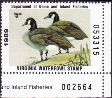 Picture of 1989 Virginia Duck Stamp MNH VF