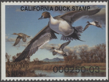 Picture of 2002 California Duck Stamp MNH VF