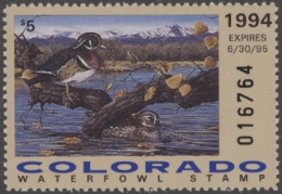 Picture of 1994 Colorado Duck Stamp MNH VF