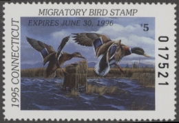Picture of 1995 Connecticut Duck Stamp MNH VF