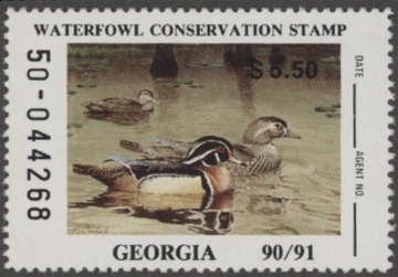 Picture of 1990 Georgia Duck Stamp MNH VF