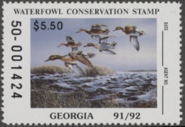 Picture of 1991 Georgia Duck Stamp MNH VF