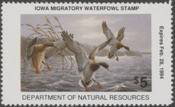 Picture of 1993 Iowa Duck Stamp MNH VF
