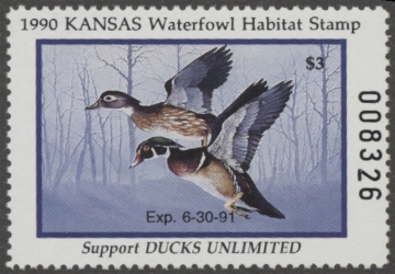 Picture of 1990 Kansas Duck Stamp MNH VF