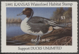 Picture of 1991 Kansas Duck Stamp MNH VF