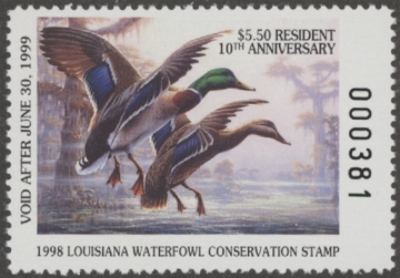 Picture of 1993 Louisiana Duck Stamp MNH VF