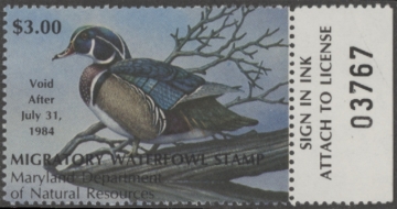 Picture of 1983 Maryland Duck Stamp MNH VF