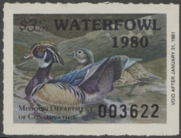 Picture of 1980 Missouri Duck Stamp MNH VF