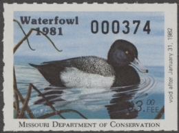 Picture of 1981 Missouri Duck Stamp MNH VF