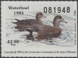 Picture of 1985 Missouri Duck Stamp MNH VF
