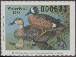 Picture of 1983 Missouri Duck Stamp MNH VF